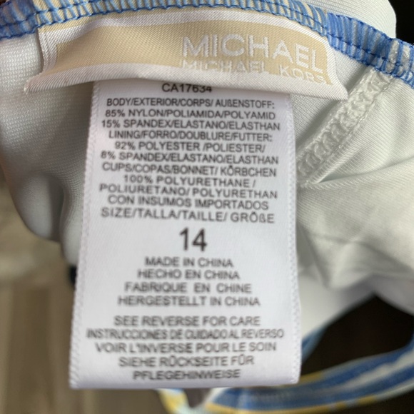 Michael Kors One Piece Swimsuit Size 14 - Picture 4 of 6